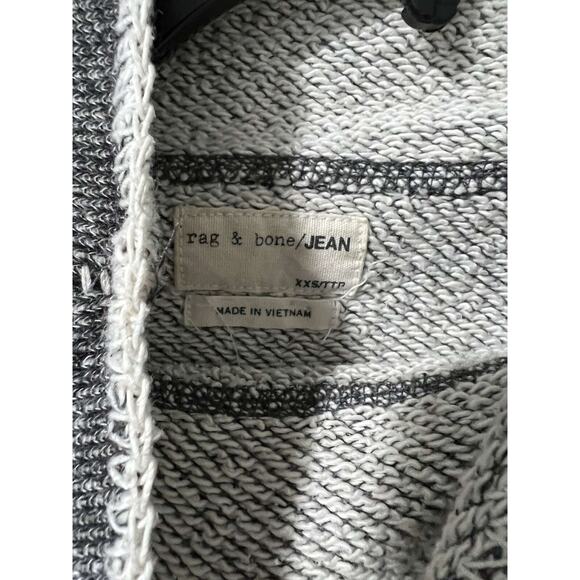 Rag & Bone Madeline terry Cotton Funnel Neck Pullover Sweatshirt XXS A001365 - Picture 3 of 8